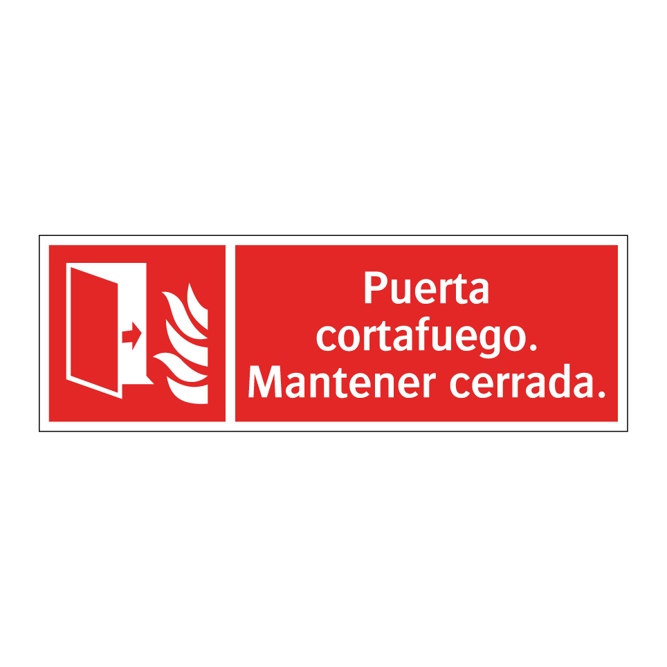 Puerta cortafuego. Mantener cerrada.