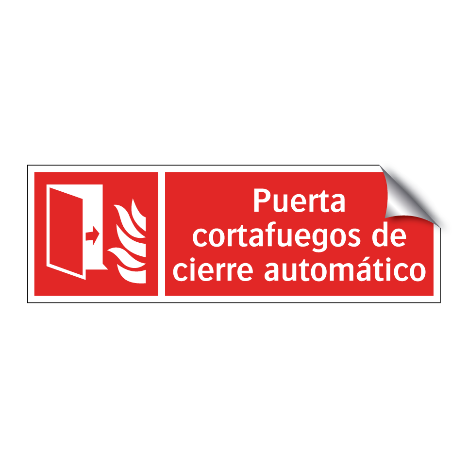 Puerta cortafuegos de cierre automático