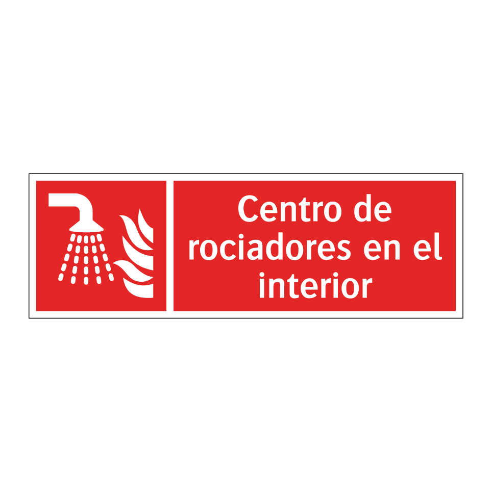 Centro de rociadores en el interior