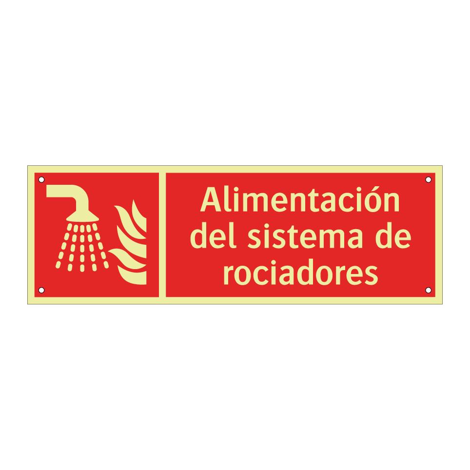 Alimentación del sistema de rociadores