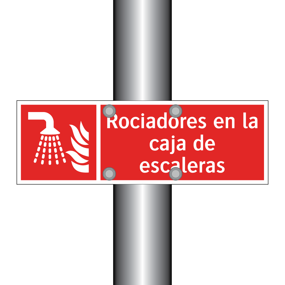Rociadores en la caja de escaleras