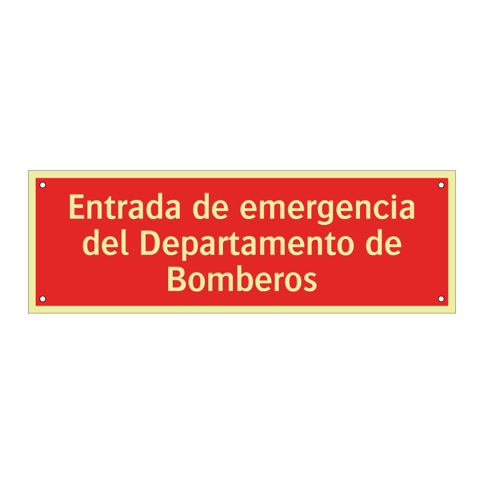Entrada de emergencia del Departamento de Bomberos
