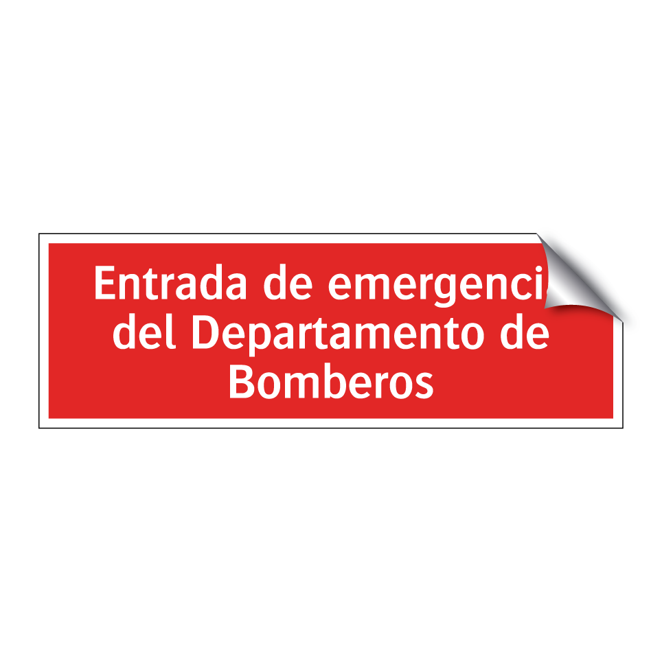 Entrada de emergencia del Departamento de Bomberos