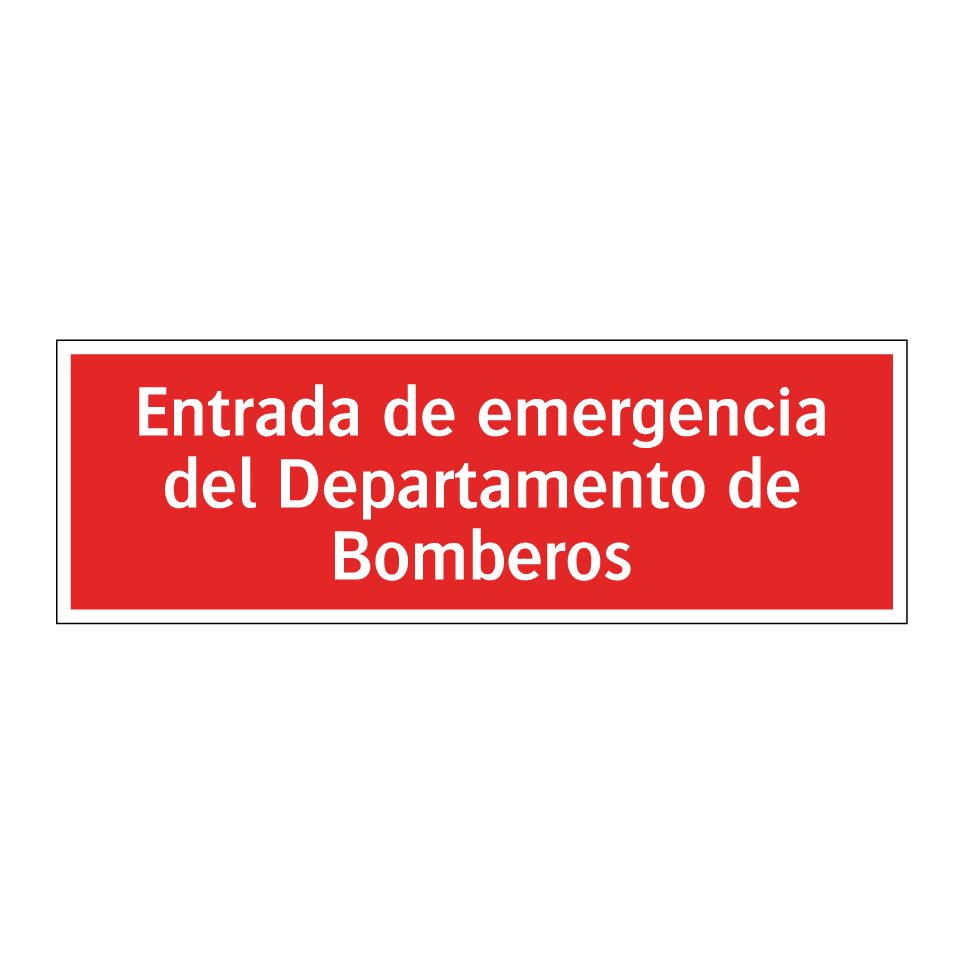 Entrada de emergencia del Departamento de Bomberos