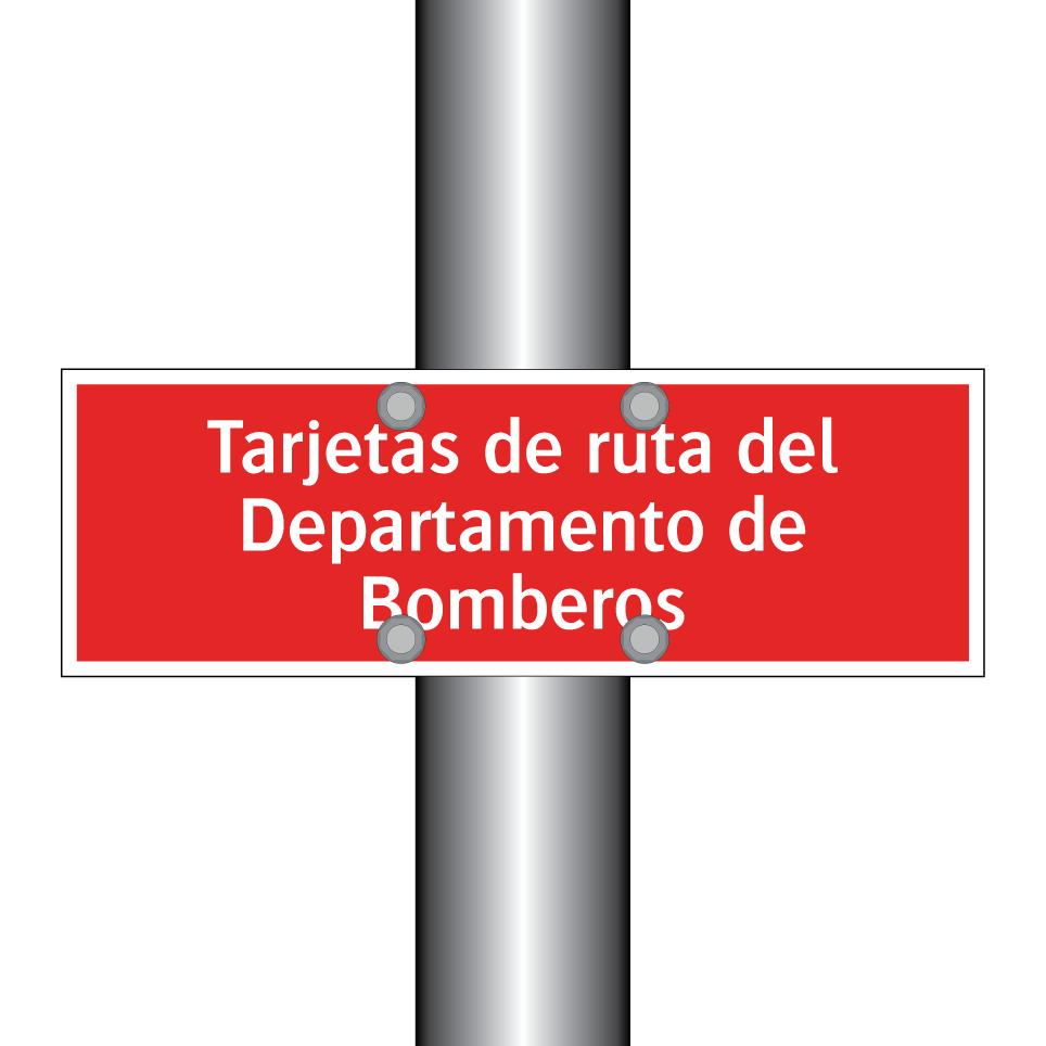 Tarjetas de ruta del Departamento de Bomberos