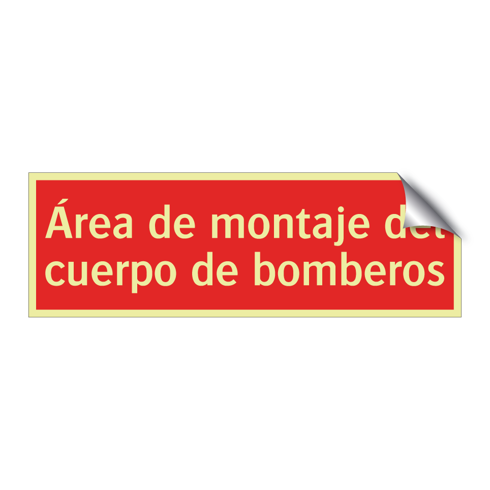 Área de montaje del cuerpo de bomberos