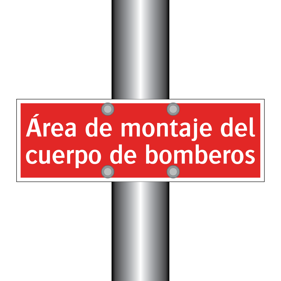 Área de montaje del cuerpo de bomberos