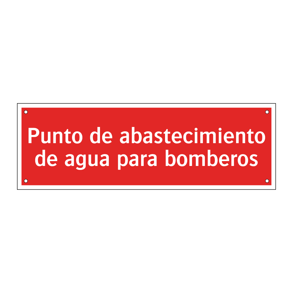Punto de abastecimiento de agua para bomberos