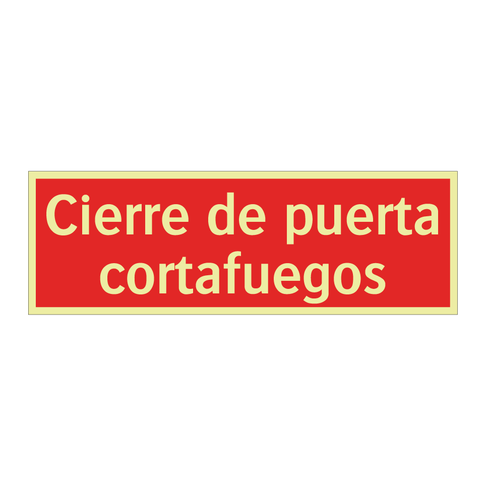 Cierre de puerta cortafuegos