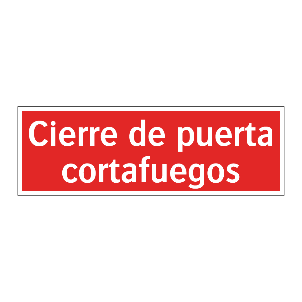 Cierre de puerta cortafuegos