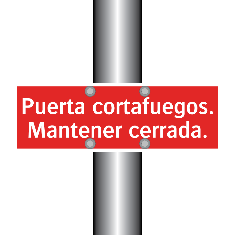 Puerta cortafuegos. Mantener cerrada.