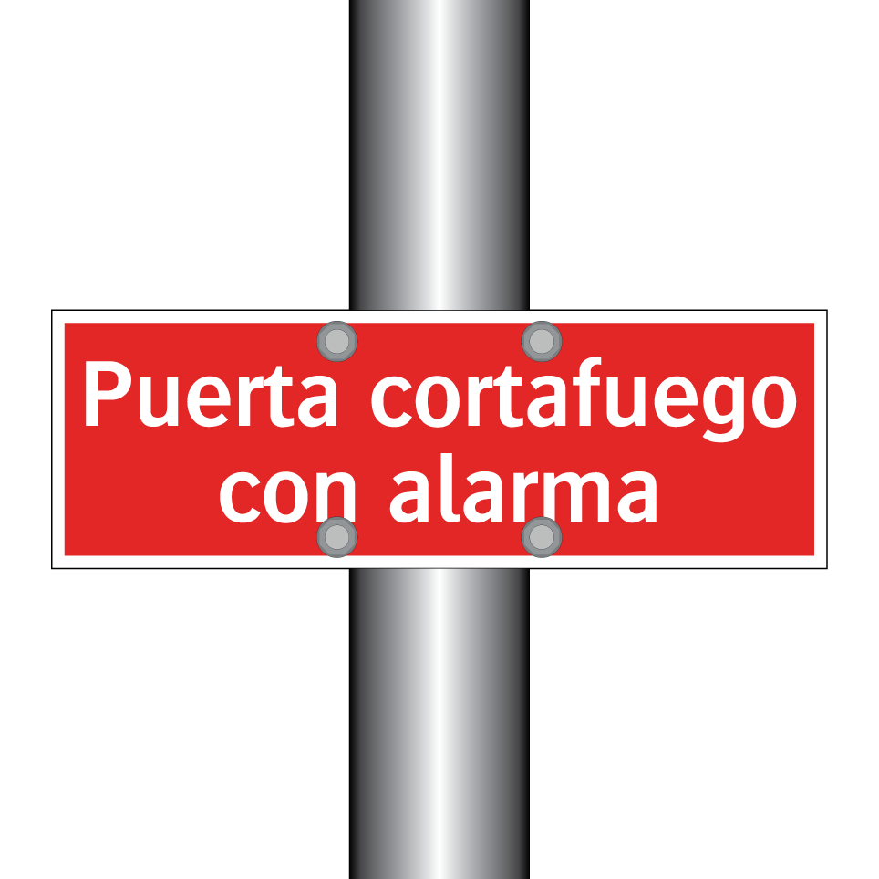 Puerta cortafuego con alarma