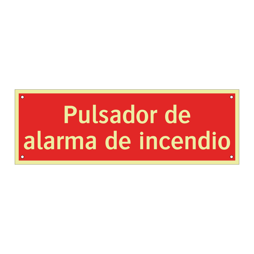 Pulsador de alarma de incendio