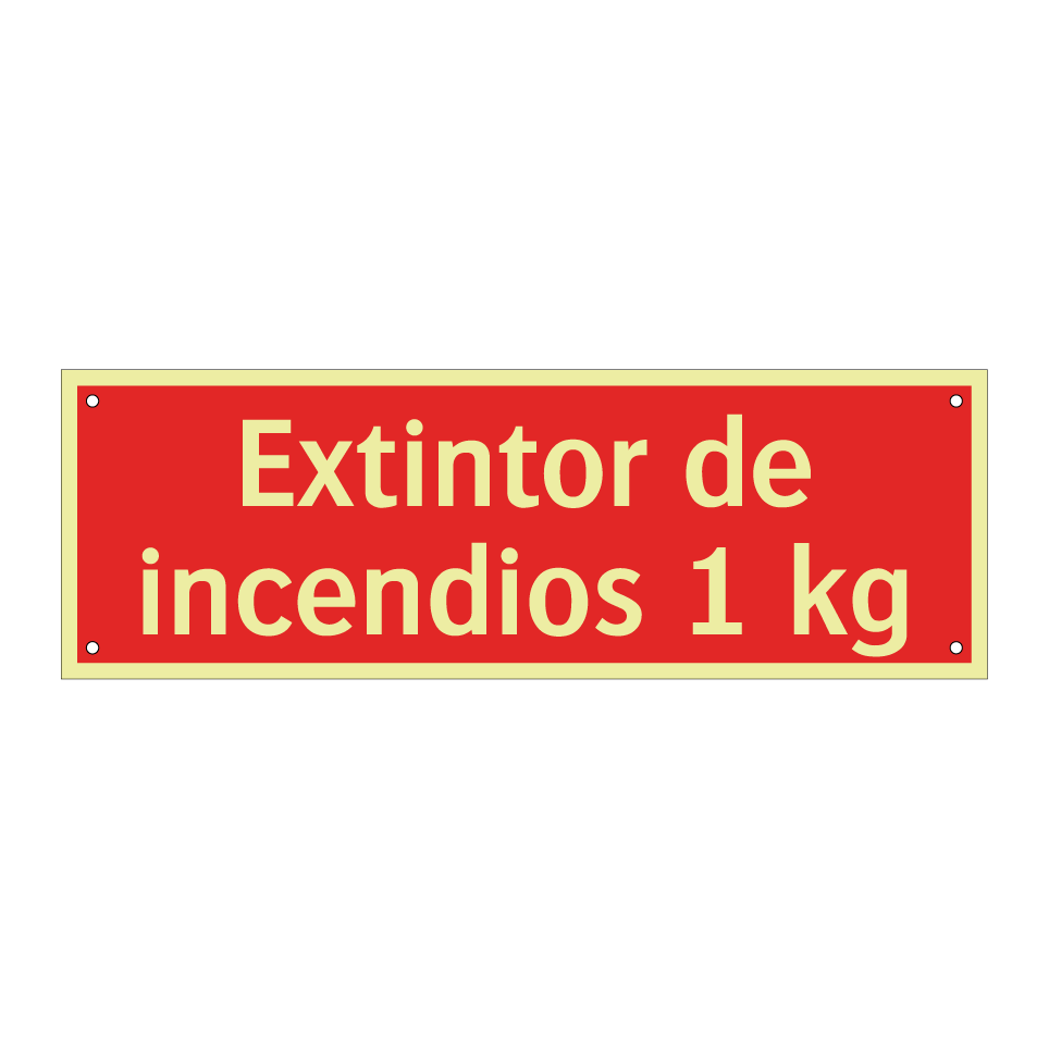 Extintor de incendios 1 kg