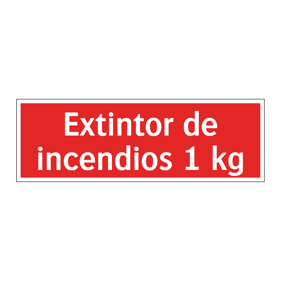 Extintor de incendios 1 kg