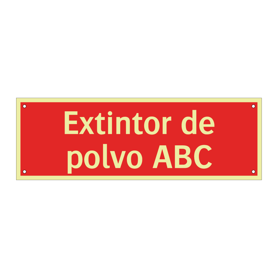 Extintor de polvo ABC
