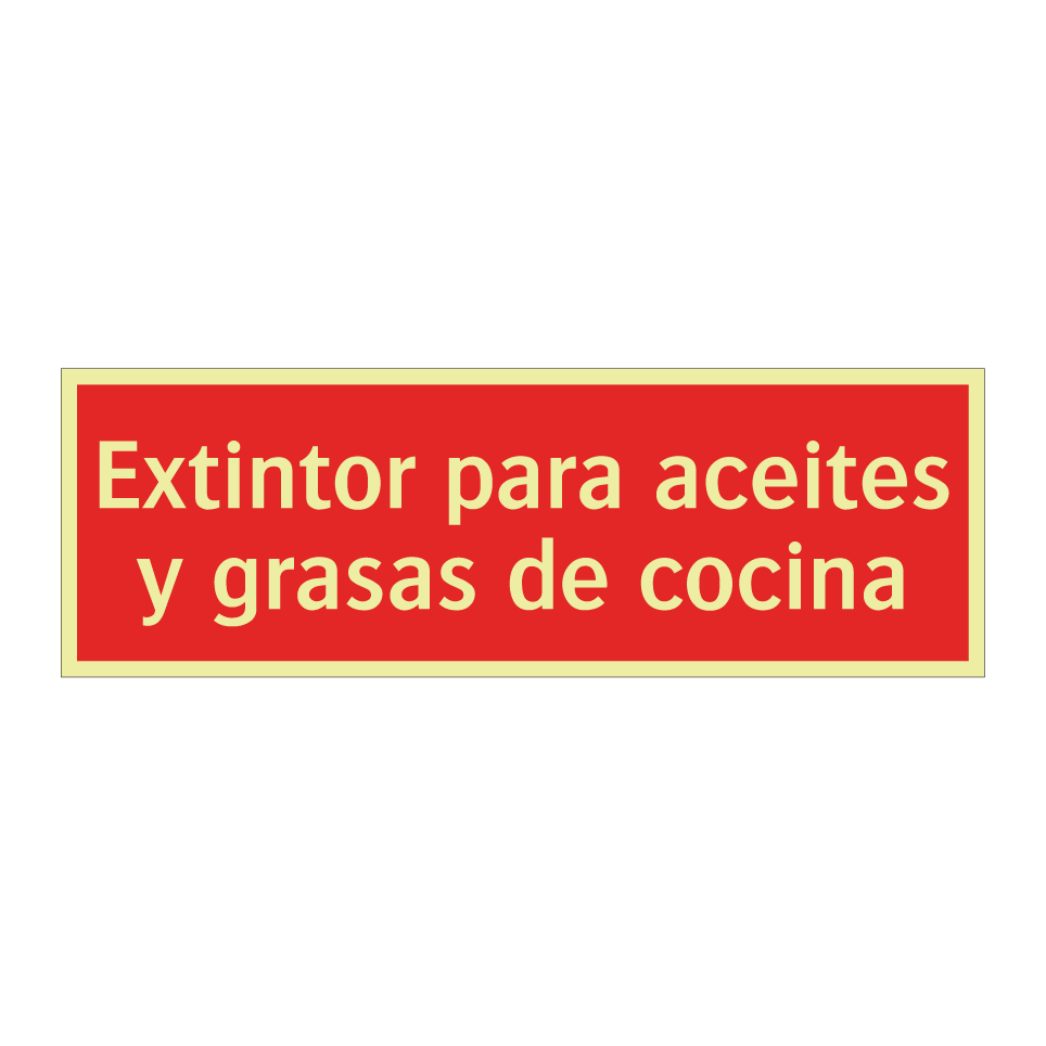 Extintor para aceites y grasas de cocina