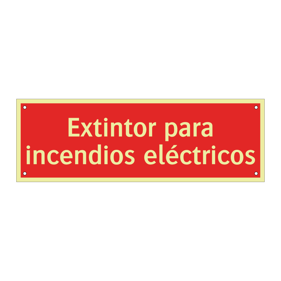 Extintor para incendios eléctricos