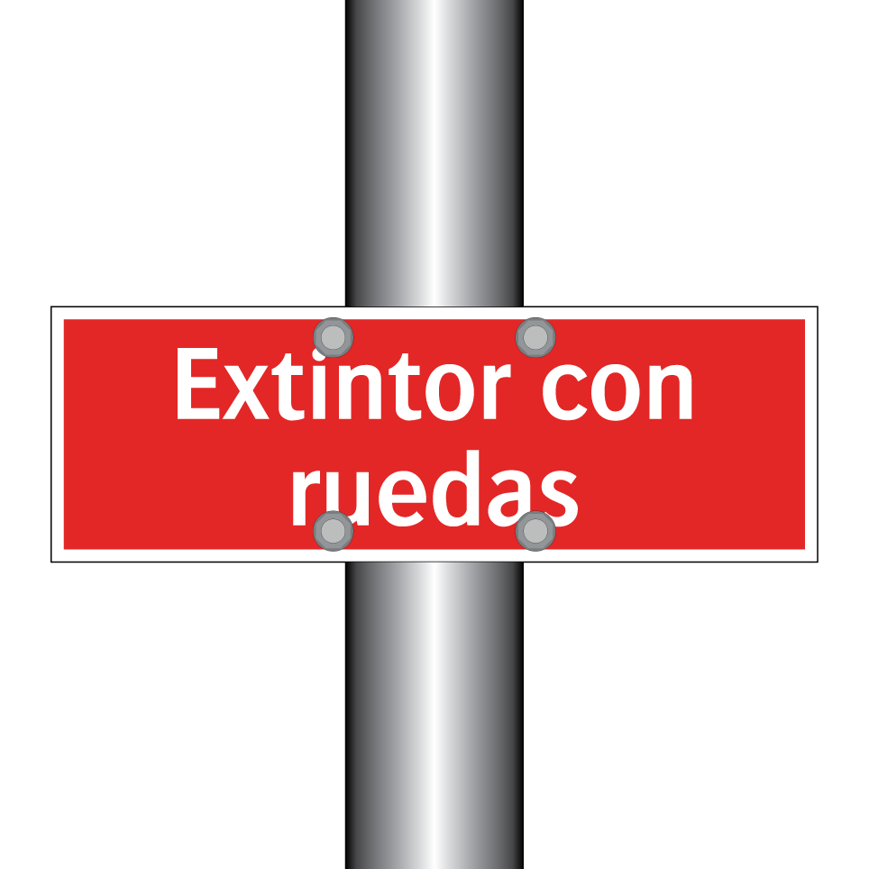 Extintor con ruedas