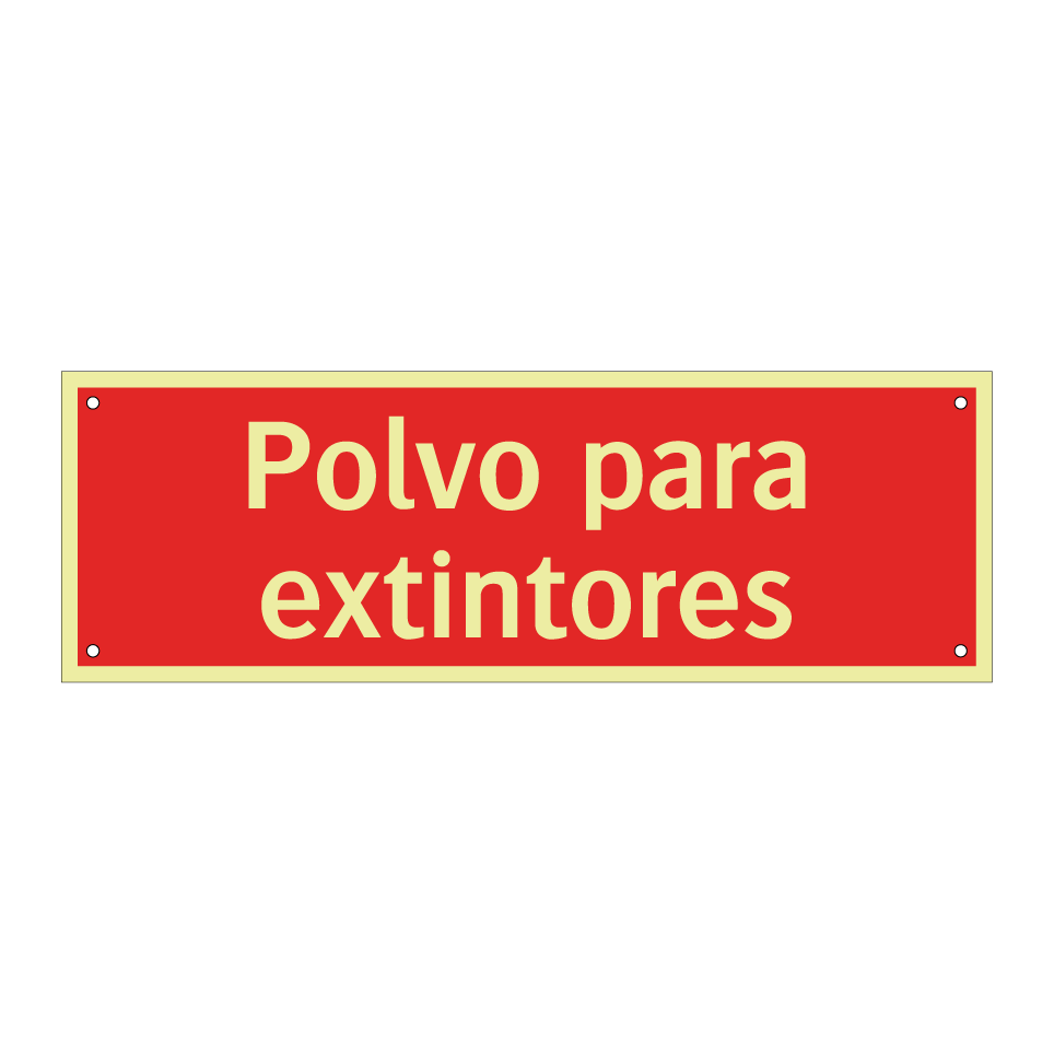 Polvo para extintores