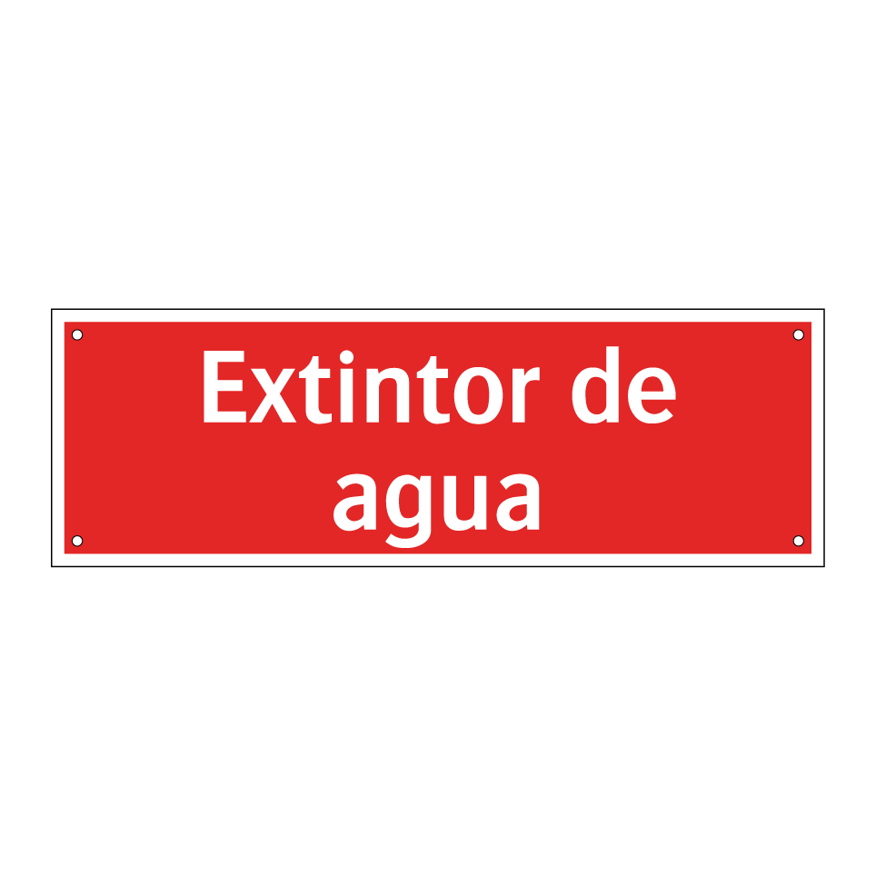 Extintor de agua