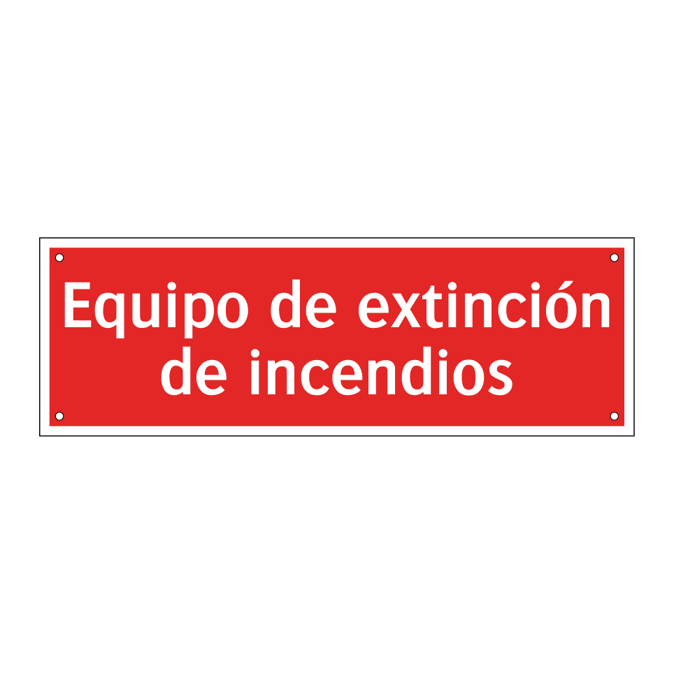 Equipo de extinción de incendios