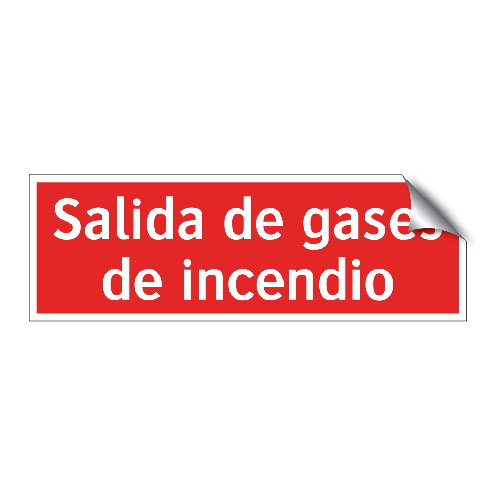 Salida de gases de incendio