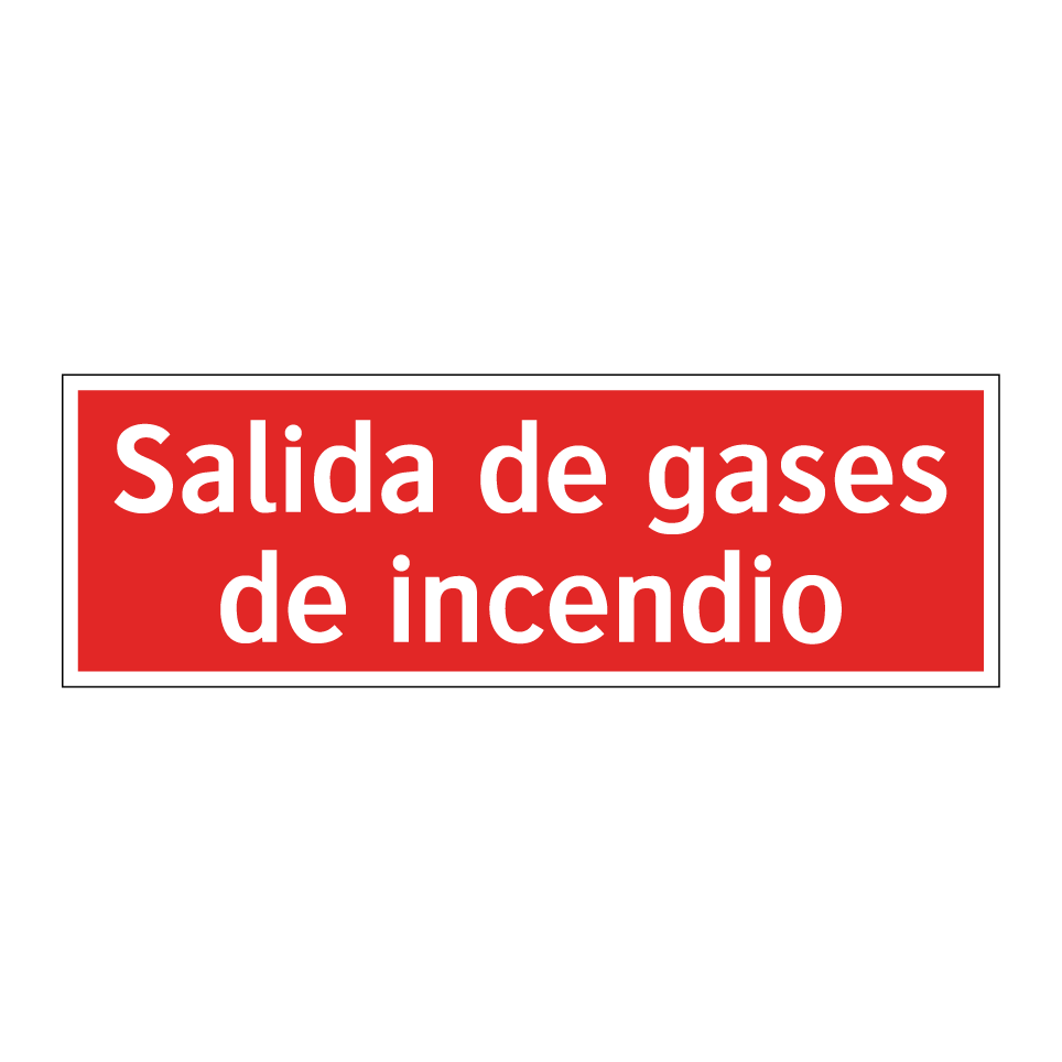 Salida de gases de incendio