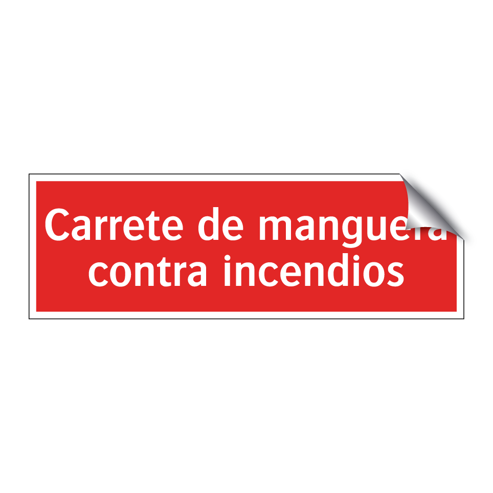 Carrete de manguera contra incendios