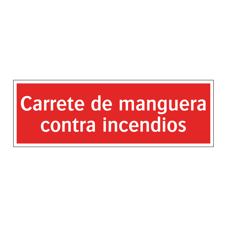 Carrete de manguera contra incendios