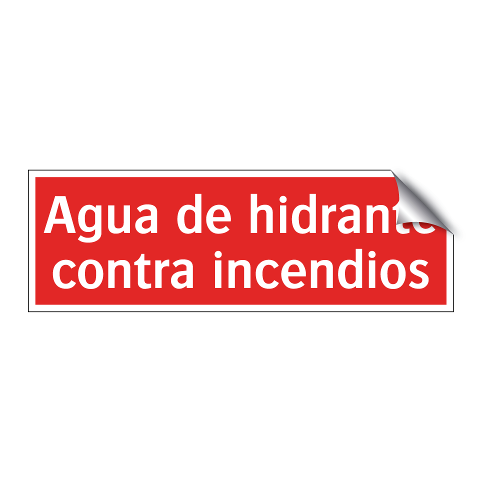 Agua de hidrante contra incendios