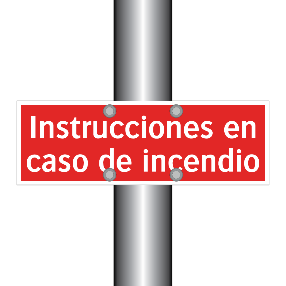 Instrucciones en caso de incendio