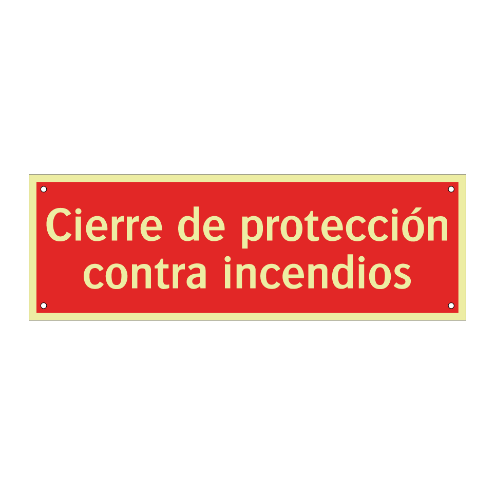Cierre de protección contra incendios
