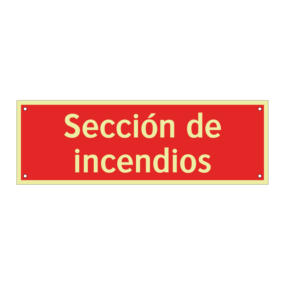Sección de incendios