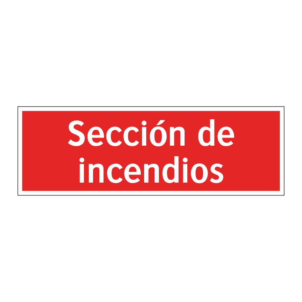 Sección de incendios