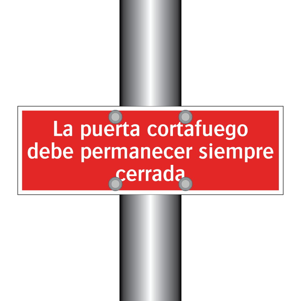 La puerta cortafuego debe permanecer siempre cerrada