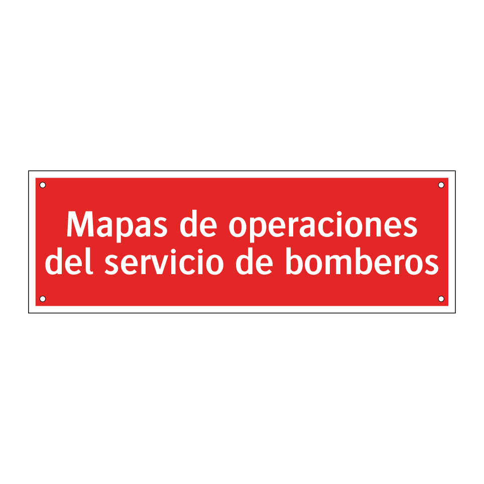 Mapas de operaciones del servicio de bomberos
