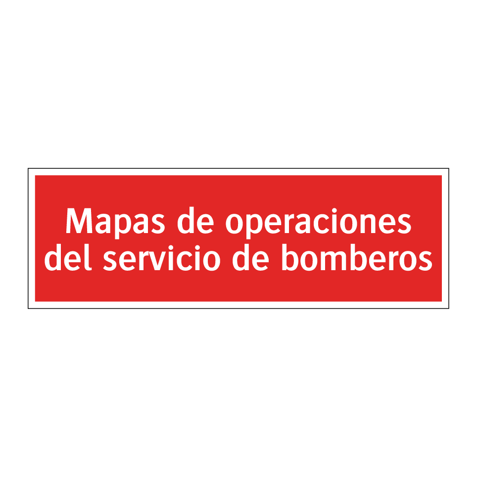 Mapas de operaciones del servicio de bomberos