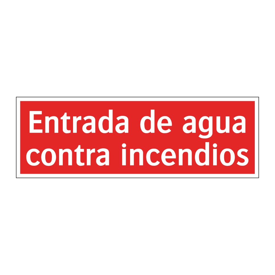 Entrada de agua contra incendios