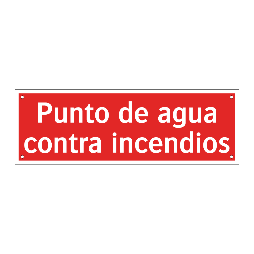 Punto de agua contra incendios