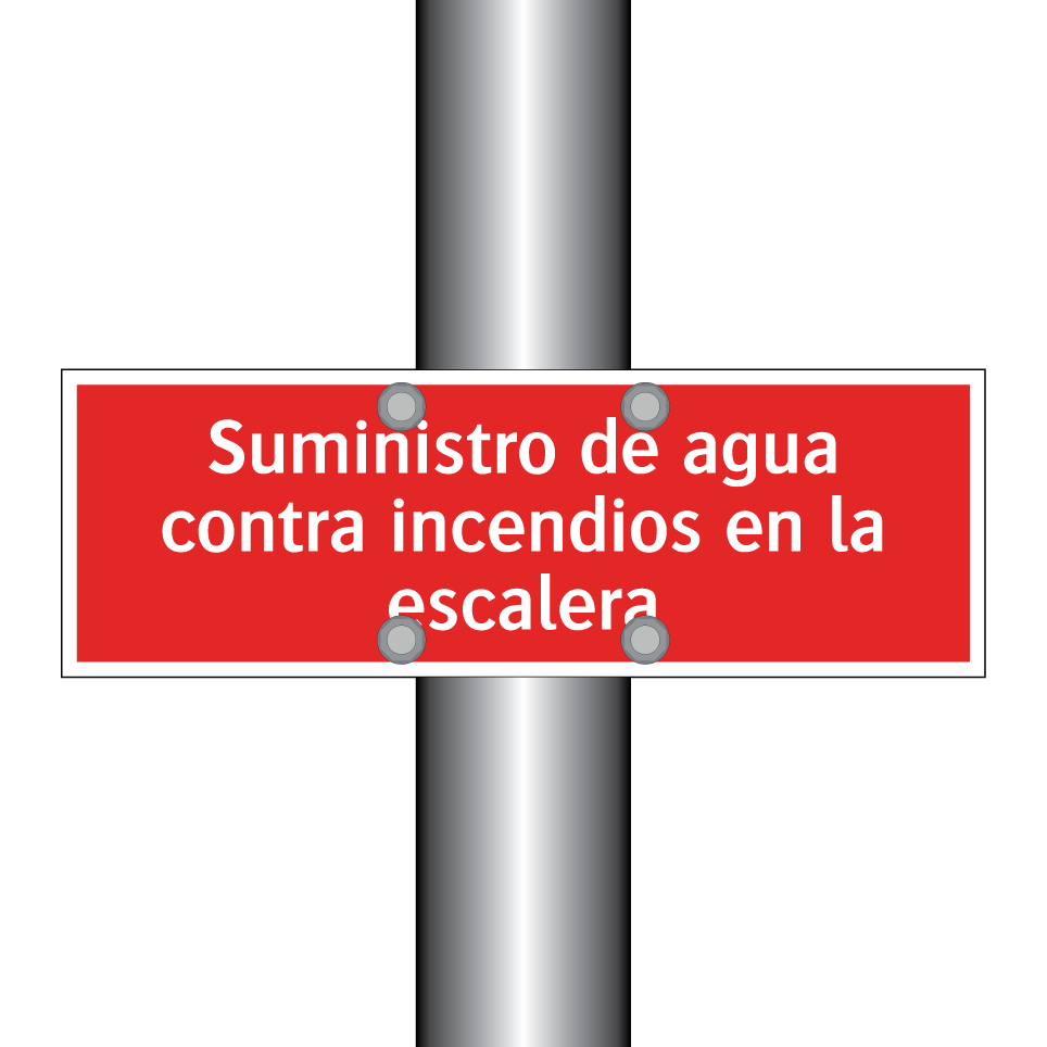 Suministro de agua contra incendios en la escalera