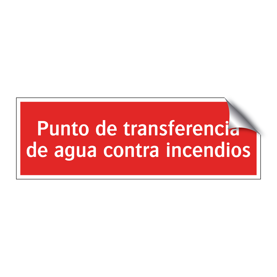 Punto de transferencia de agua contra incendios