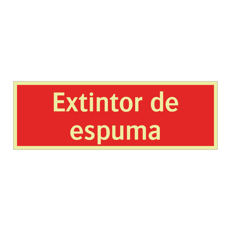 Extintor de espuma