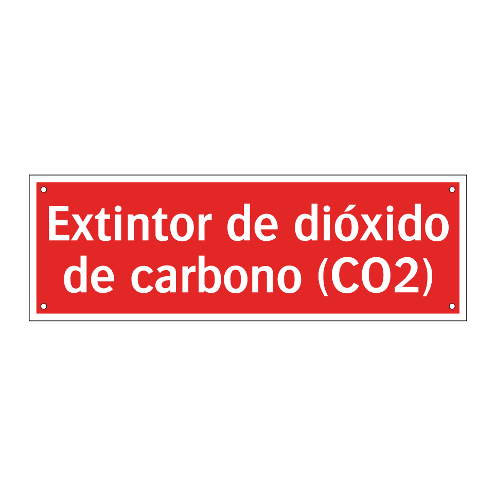 Extintor de dióxido de carbono (CO2)