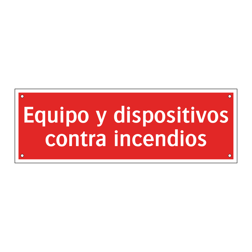 Equipo y dispositivos contra incendios
