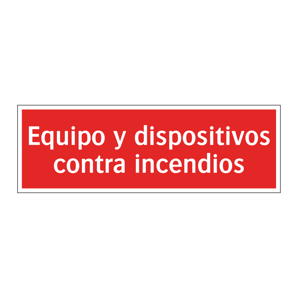 Equipo y dispositivos contra incendios