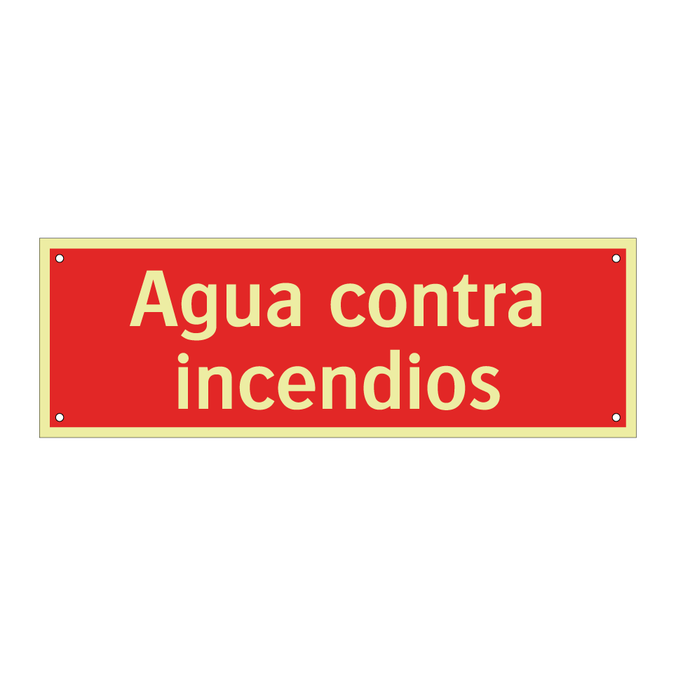 Agua contra incendios