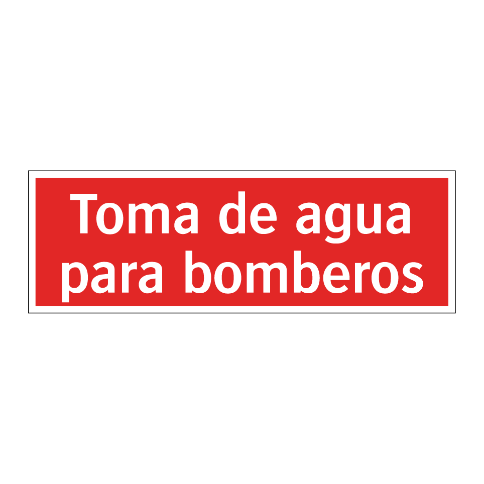 Toma de agua para bomberos