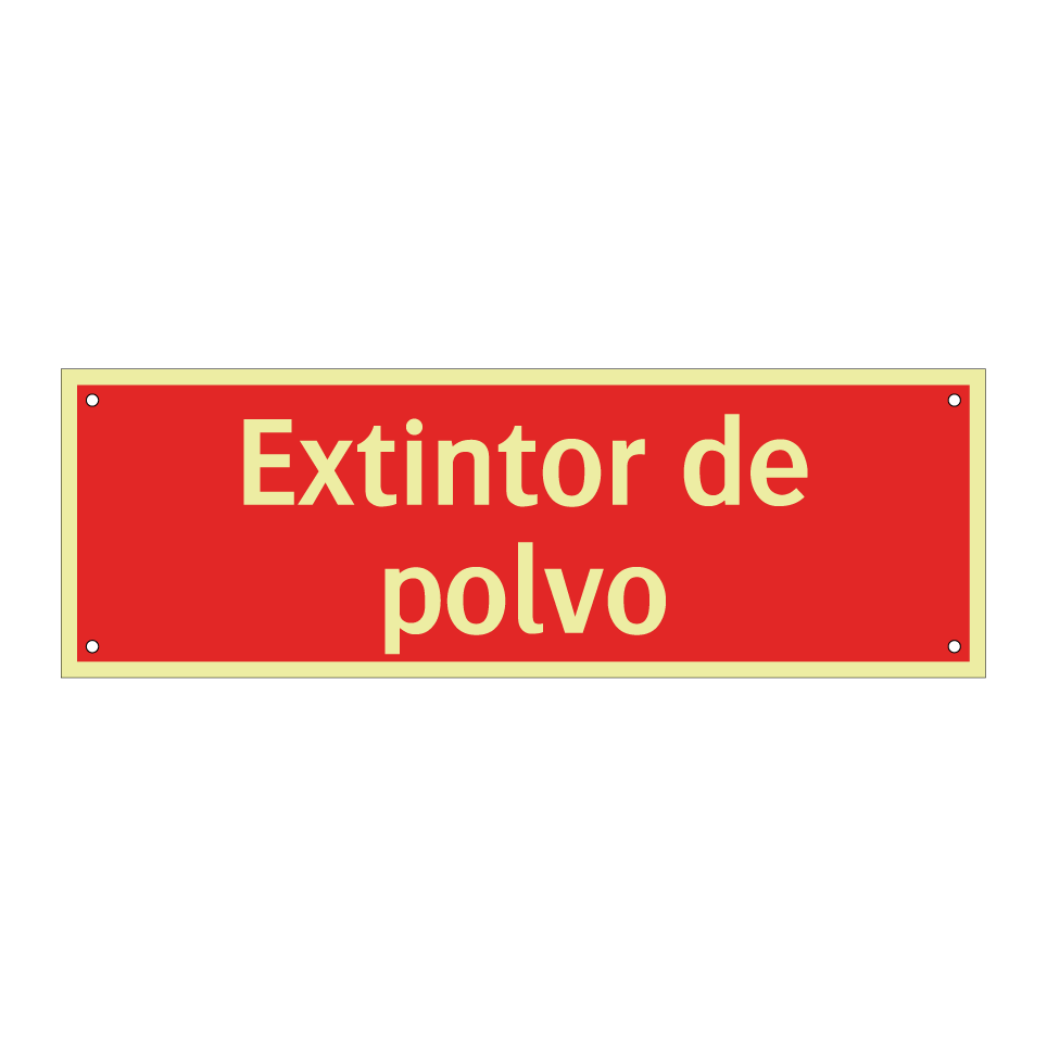 Extintor de polvo