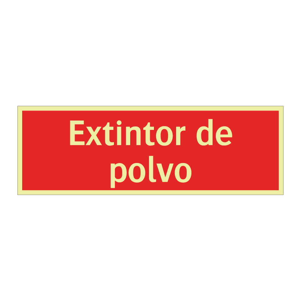 Extintor de polvo